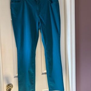 Liz Claiborne Vibrant Blue Slim Leg Pants